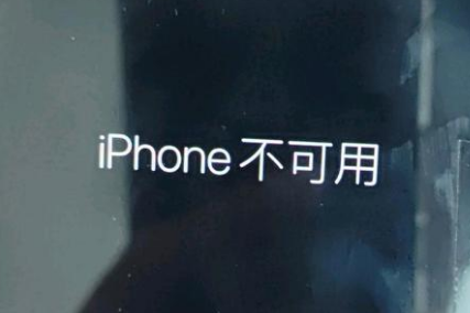 独山苹果服务网点分享锁屏界面显示“iPhone 不可用”如何解决 